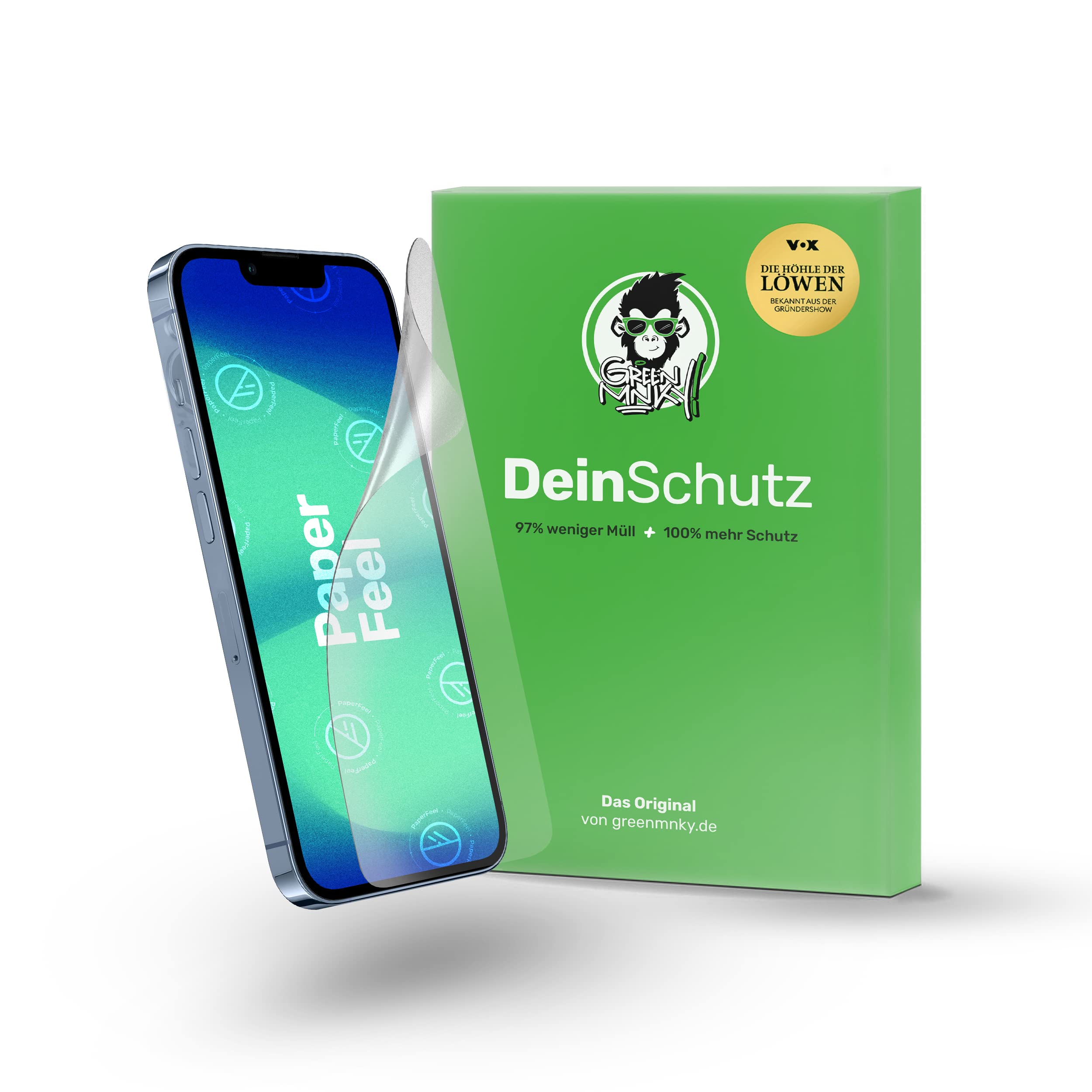 GreenMNKY® 2 Stück iPhone 13 Pro Panzerglas | PaperFeel Panzerfolie | Entspiegelt Matt | Kratzfeste und beständige Schutzglas iPhone 13 Pro | Displayschutz aus die Höhle der Löwen