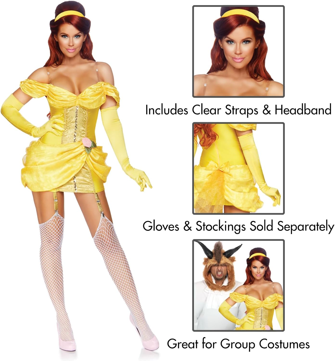 Leg Avenue Womens 3 Pc Storybook Bombshell Costume - Image 3