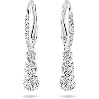 Swarovski Stilla Attract Trilogy Drop Pierced Earrings