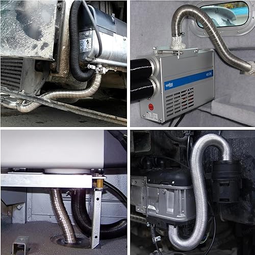 Miniatura 10 de KXKZREN Tubo de escape recto de acero inoxidable 316 resistente a la corrosión de grado marino para accesorios de tubo de 0.945 in, utilizado para