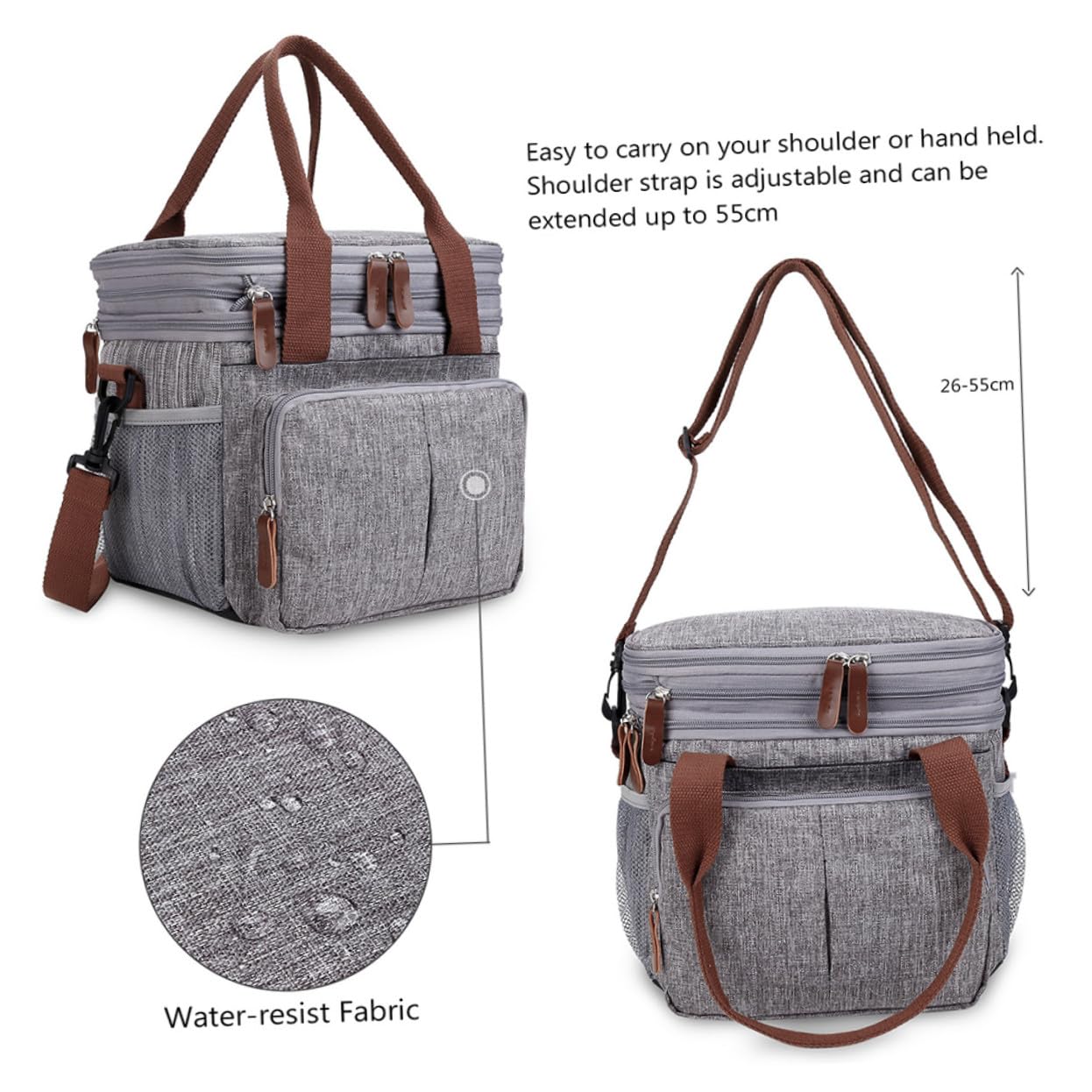 Wärmespeichernde Lunchtasche aus Hochwertigem Material Tragbare Bento-tasche mit Thermoisolierung und Praktisch für Schule Arbeit und Picknicks