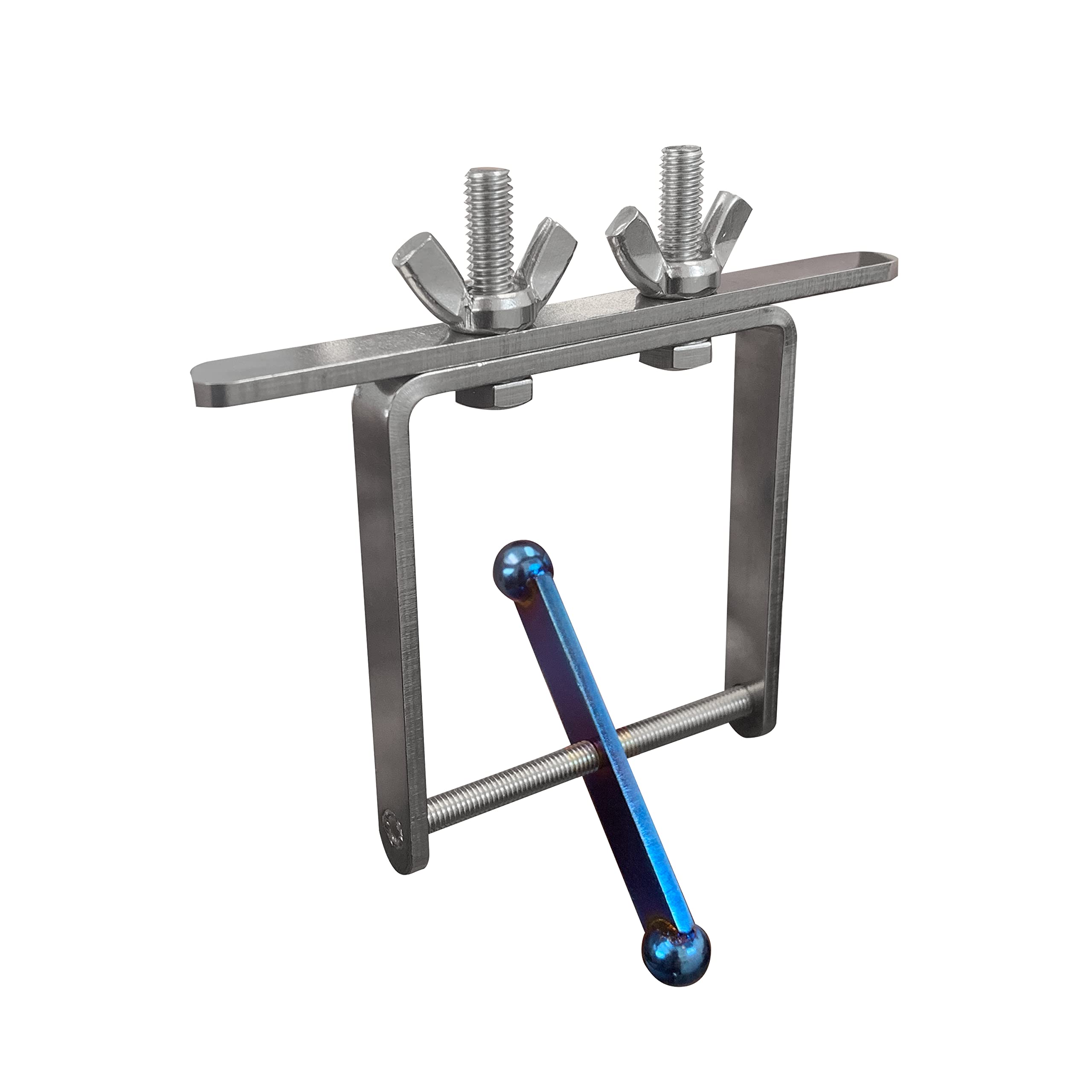 Blue Flamed Spinner Bird Toy with Traveling Spinner | Durable Puzzle Enrichment Toy | Spinner Toy for Medium to Large Birds Like Cockatoos, Parrots, Macaws, Greys, Parakeets | Bird Cage Accessories