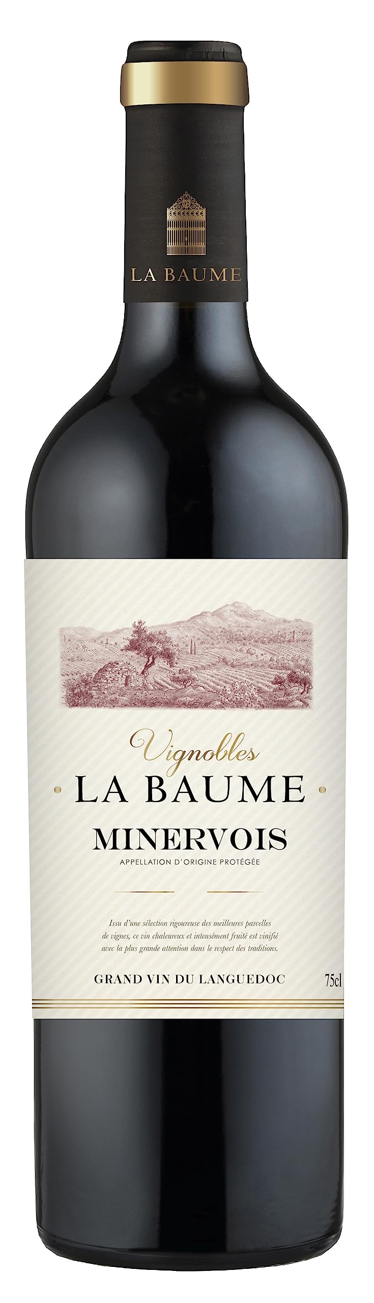 La Baume Vignobles - Minervois, Red Wine from Languedoc, France (1 x 0,75L)