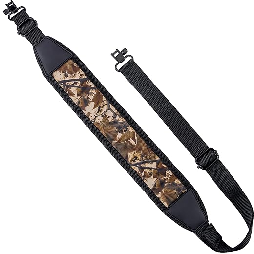 EZshoot 2 Point Sling with Swivels, Comfortable Neoprene Padded, Length Adjustable Shoulder Strap for Outdoors