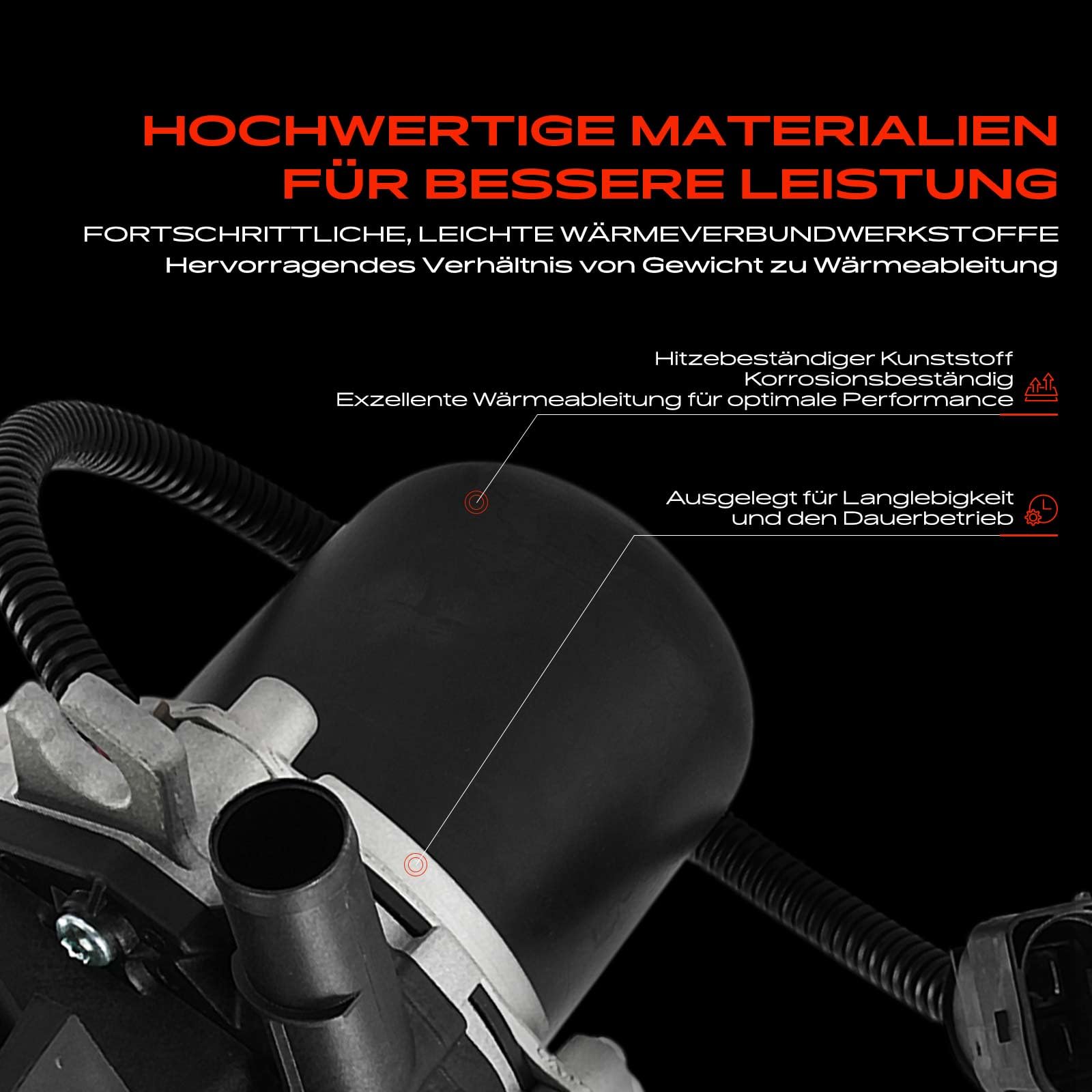 Frankberg pompe à air secondaire Essence 2-Pôles Compatible avec M.a.c.a.n 95B 911 991 992 C.a.y.e.n.n.e 92A 911 Cabriolet 991 Remplacer# 95B959253,95B959253B