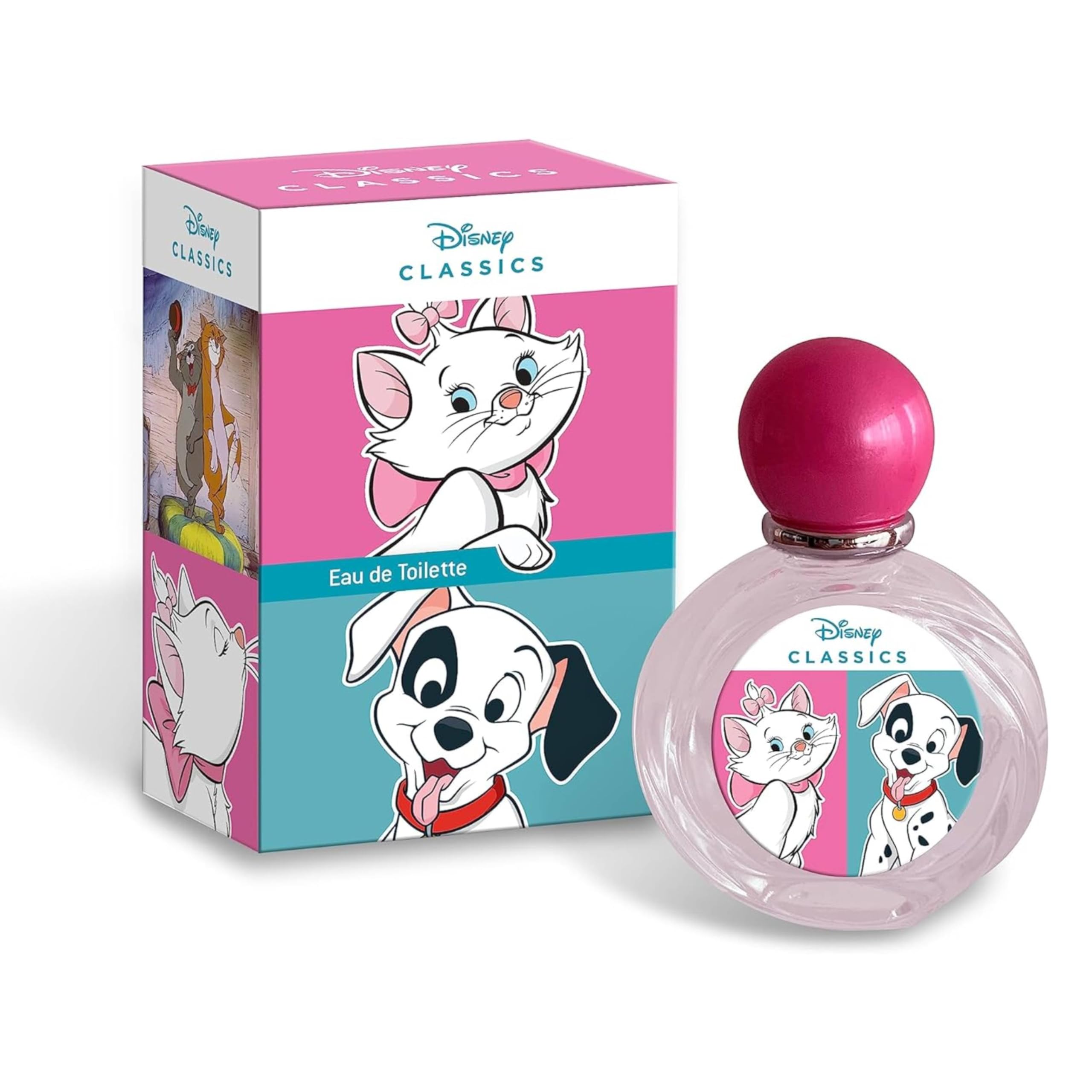 Disney 101 Dalmatians & Aristocats Eau De Toilette Natural Perfume - Long-Lasting EDT Perfume for Kids and Adults - Playful and Vibrant Scent - Best Gift for Children, 50ml