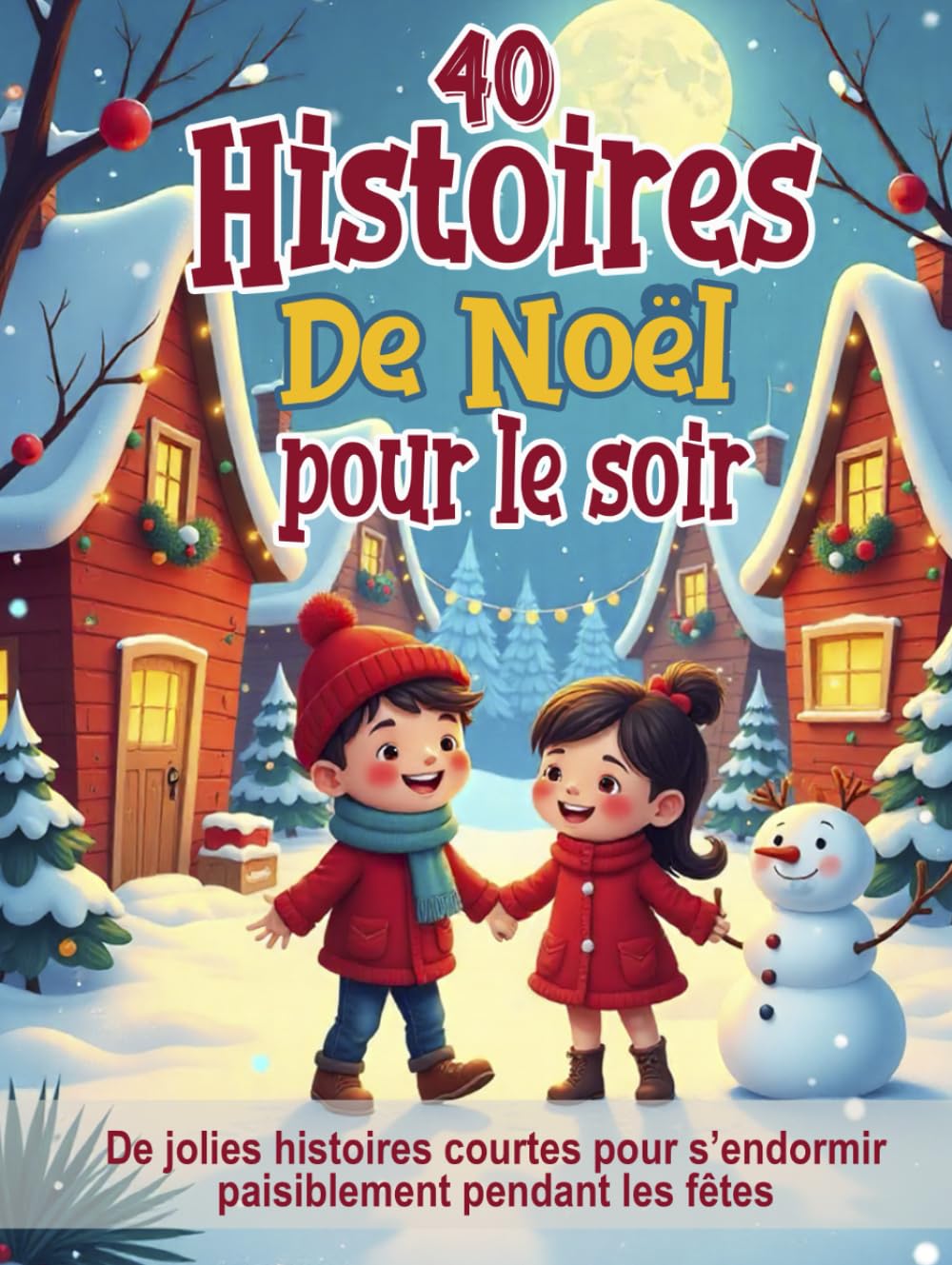 40 Histoires de Noël pour le soir – Contes illustrés pour enfants de 3 à 8 ans: De jolies histoires courtes pour s’endormir paisiblement pendant les fêtes (Histoires Magiques pour Petits Rêveurs)