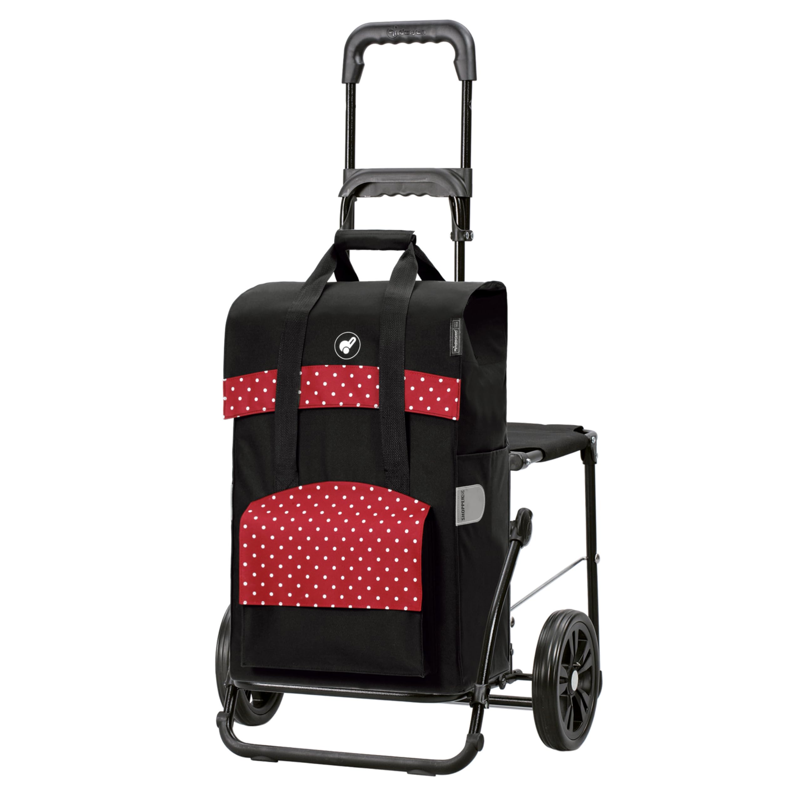 Andersen Einkaufstrolley - klappbar - 50 Liter - Mit Klappsitz bis 120 kg