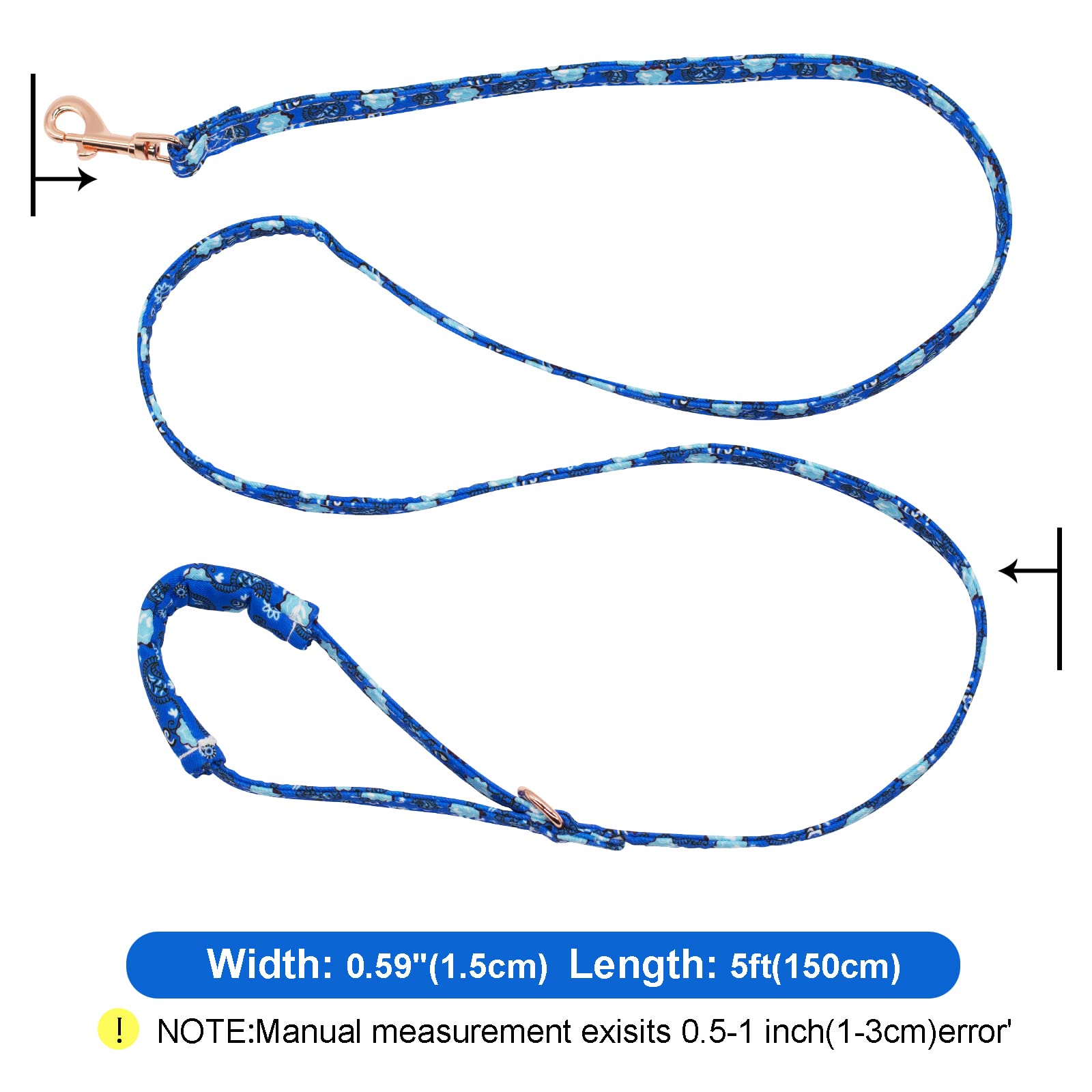 Amazon | 犬の首輪とリードセット 調整可能な強力なゴールドバックル