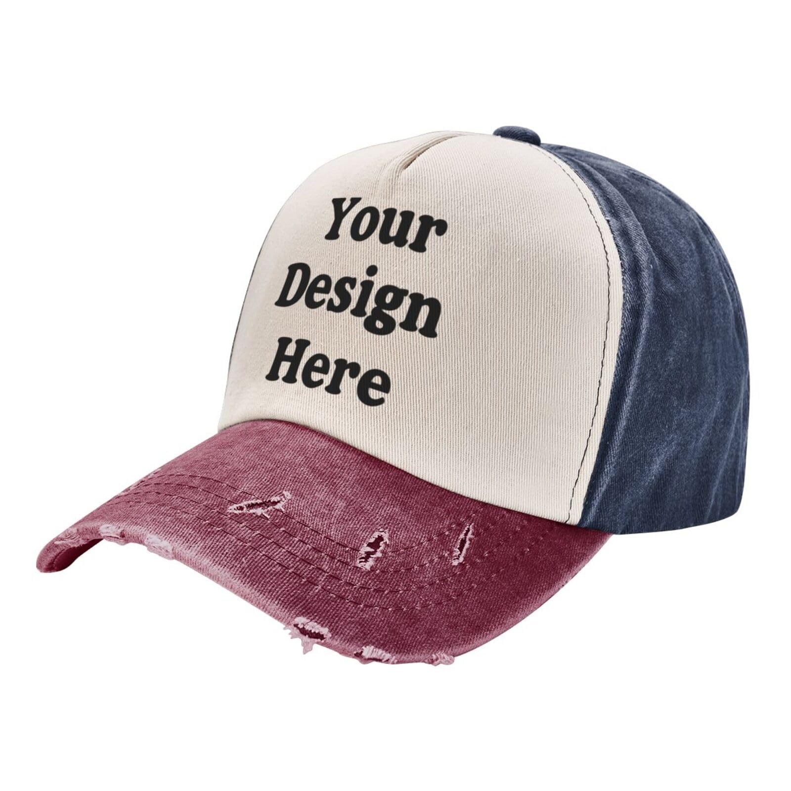 Custom Hat Custom Personalized Image/Logo/Text Custom Hats Custom Cowboy Cap for Men & Women