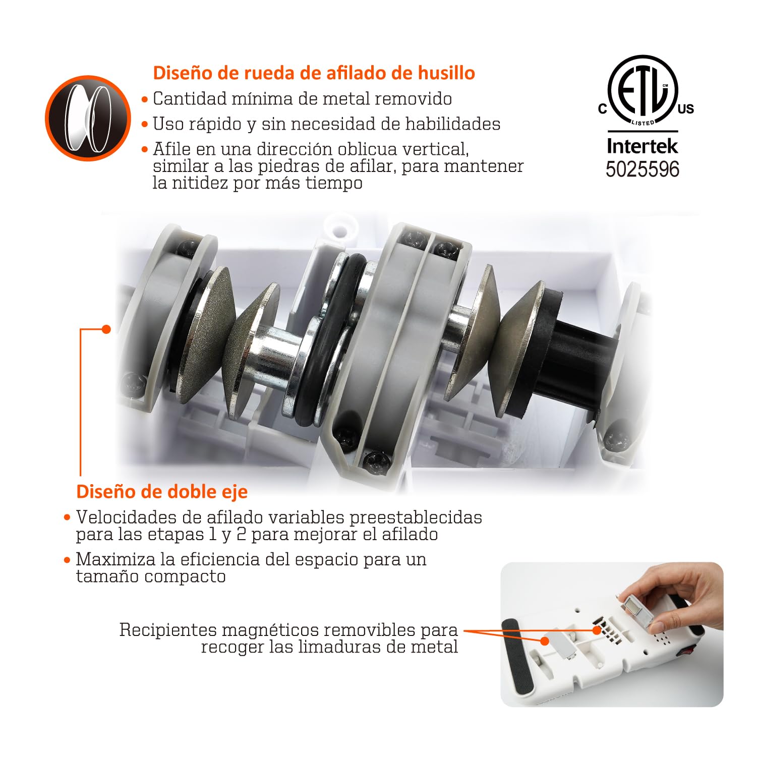 198H-SPK Afilador de cuchillos eléctrico, 3 etapas con diamante monocristalino, protección contra sobrecalentamiento, motor silencioso, fácil de usar, idea de regalo para el Día de la Madre