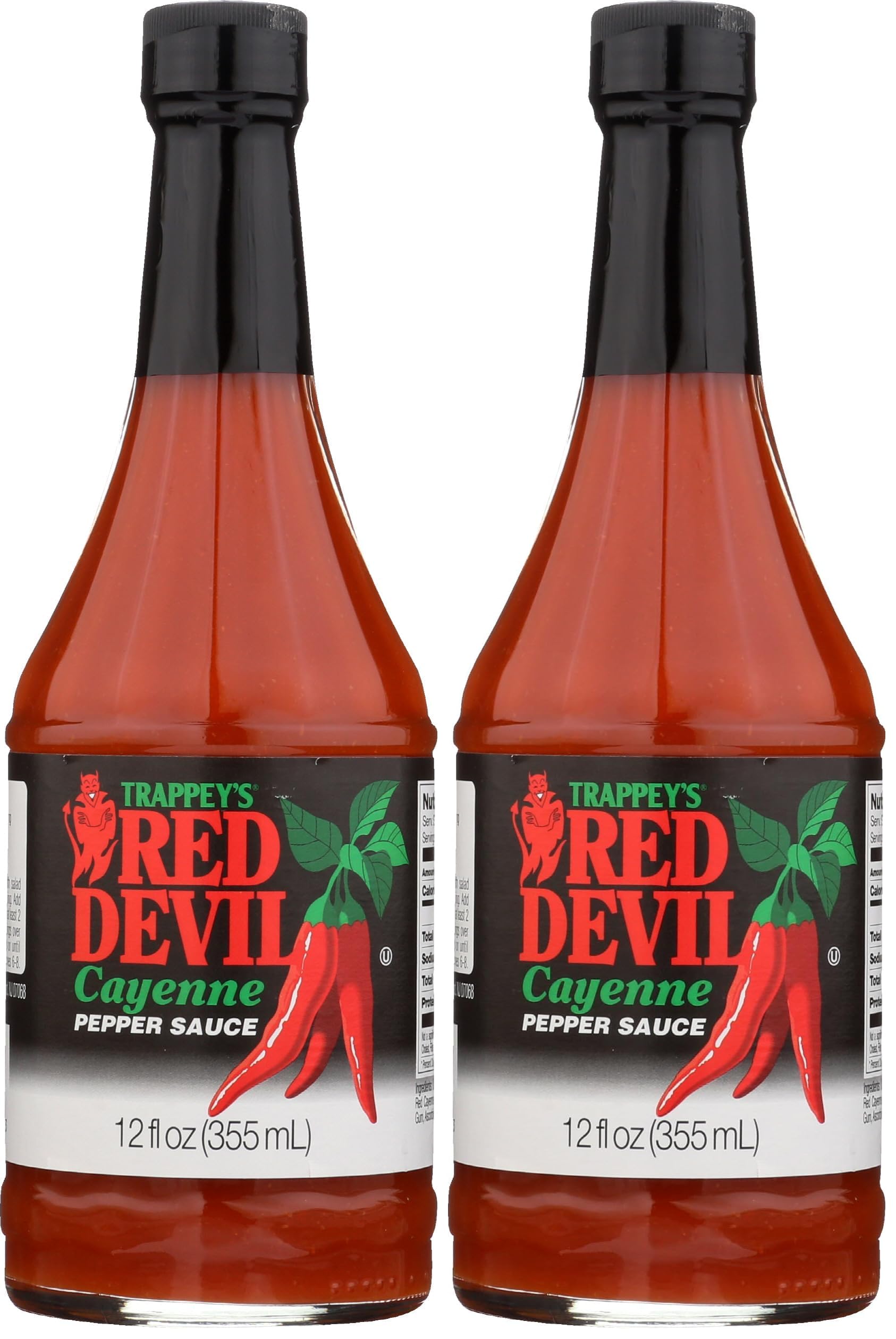 Trappey's Red Devil Sauce Hot, 12 Ounce (Pack of 2) | Grocery