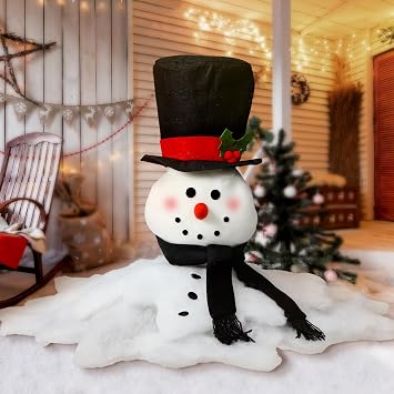 Knitgrip 18 Inch Christmas Snowman Decorations Winter Outdoor Decorations