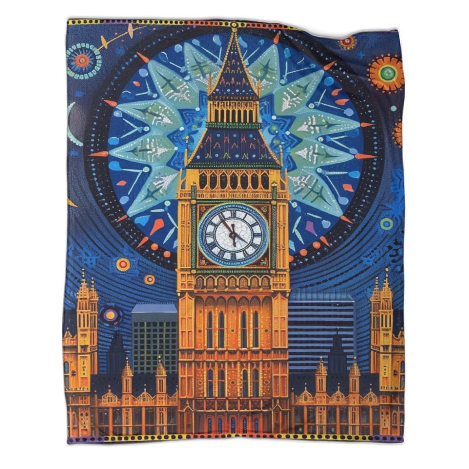 Couverture de voyage London plaid chaud et doux pour lit adultes et canapé