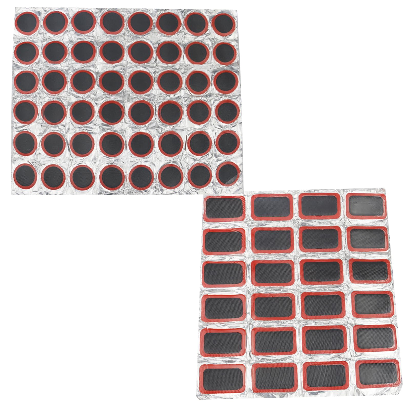 SATONBEYI 72pcs Bike Tire Patches, Not Self-Adhesive Bike Repair Patch Bicycle Inner Tube Flat Tire Patch Repair Tool Kit for Road Mountain Bike Motorcycle, Tire Patch Glue Not Included