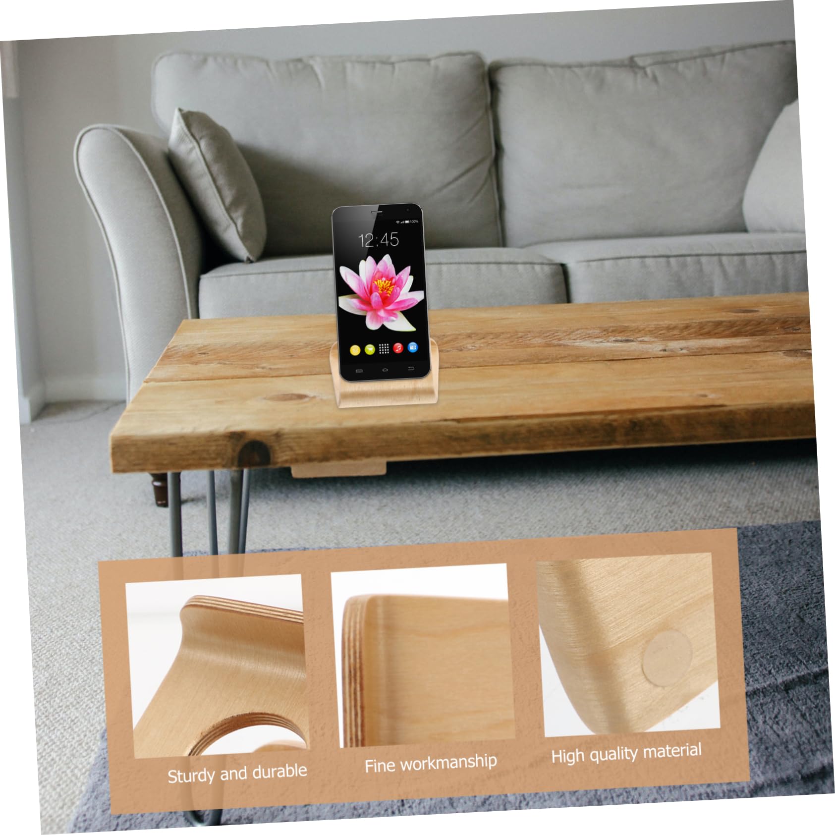 3pezzi Telefonico Scrivania Portatile e Casa Design Smartphone e Tablet Per Guardare Film e Streaming