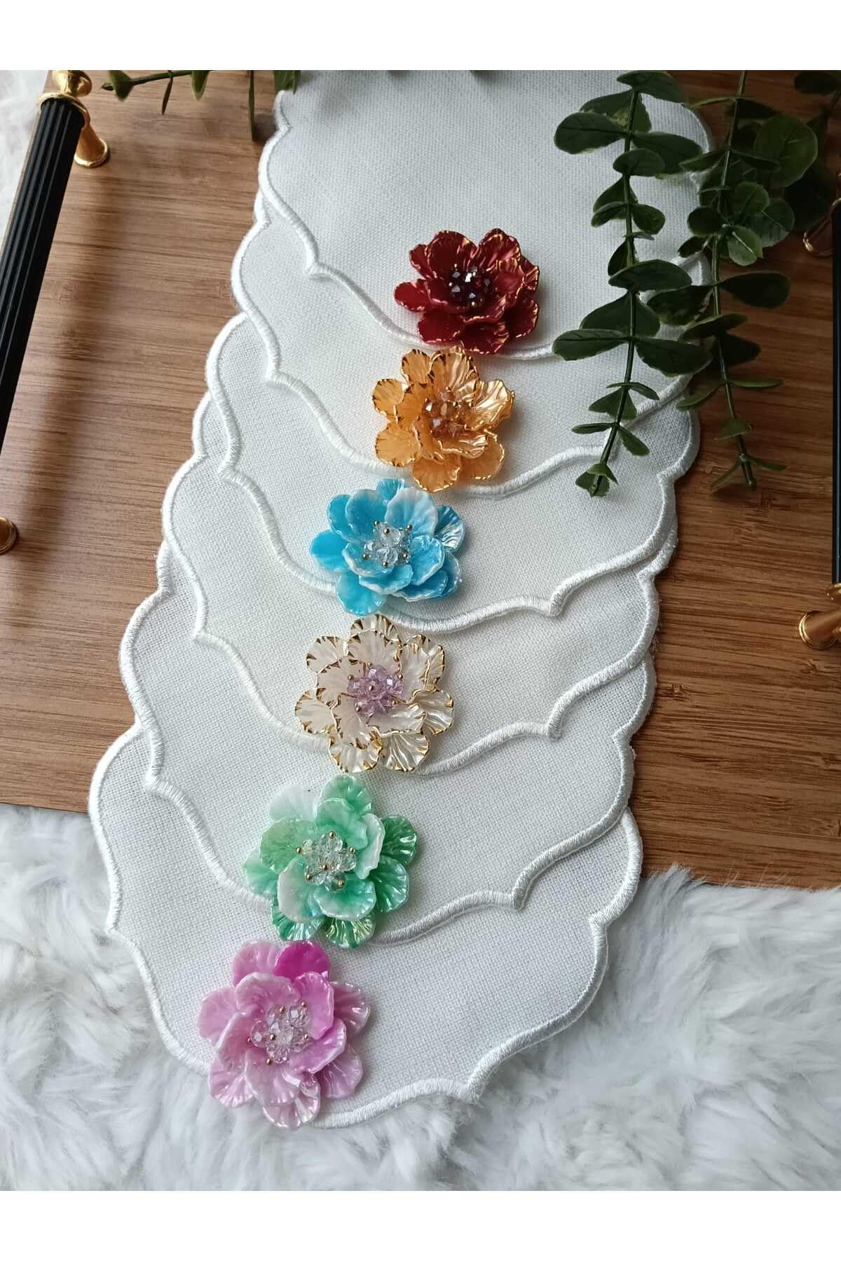 Serviettes de présentation à fleurs SODEF pour protéger et décorer