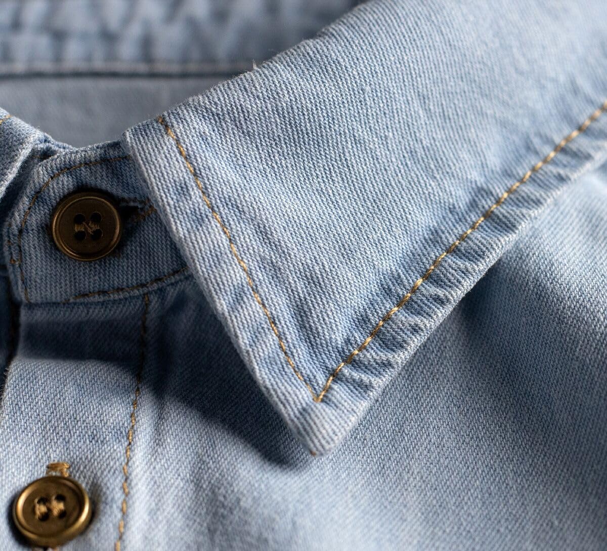 Denim Fake Collar Detachable Dickey Collar Half Shirts Blouse False Collar Top for Women Girls Medium - Image 3