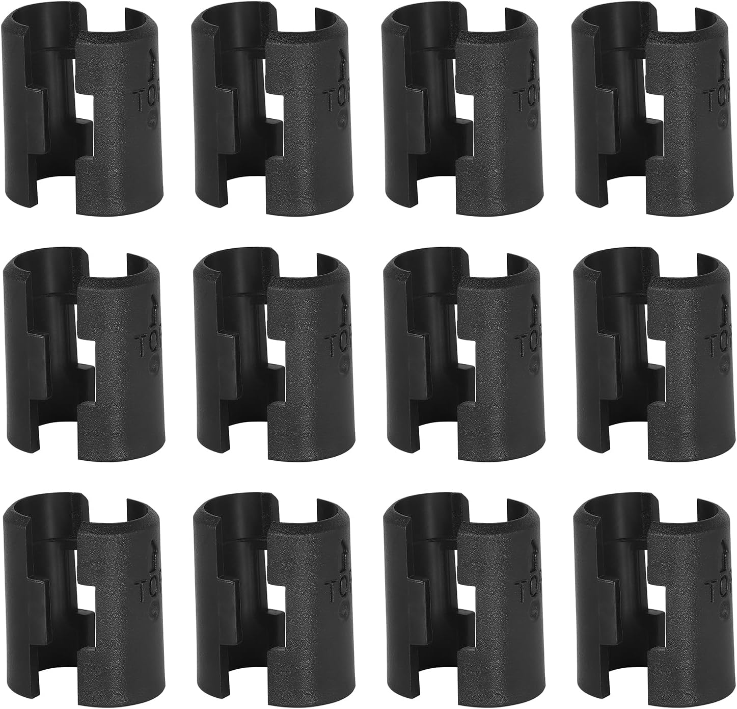 Jamiikury 12 Pairs Wire Shelf Clips, Black Shelf Lock Clips