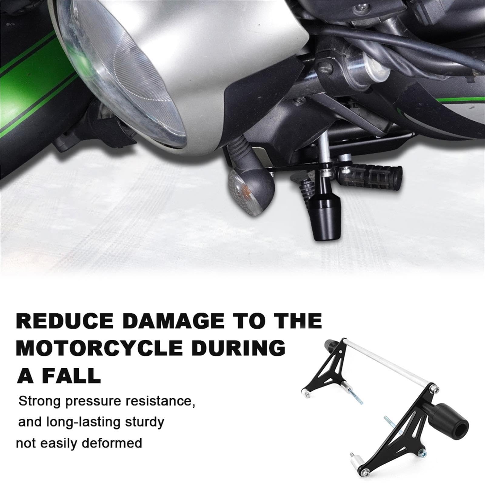 Protection Contre Les Chutes De Moto Adaptée À pour Kawasaki pour Vulcan S pour 650 2015-2023 2024 Cadre Curseur Carénage Garde Crash Protecteur