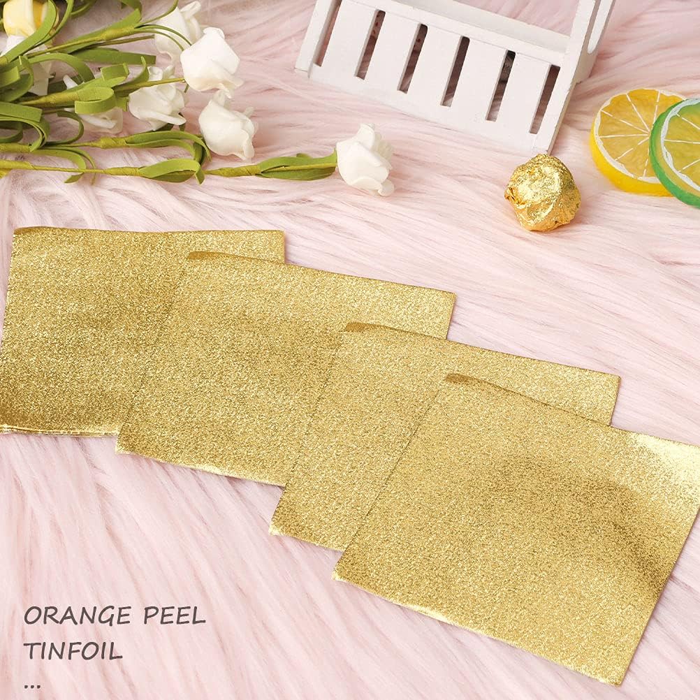 200 Foil Candy Wrappers, 4 x 4 Inch Square Chocolate Wrapping Paper image 2