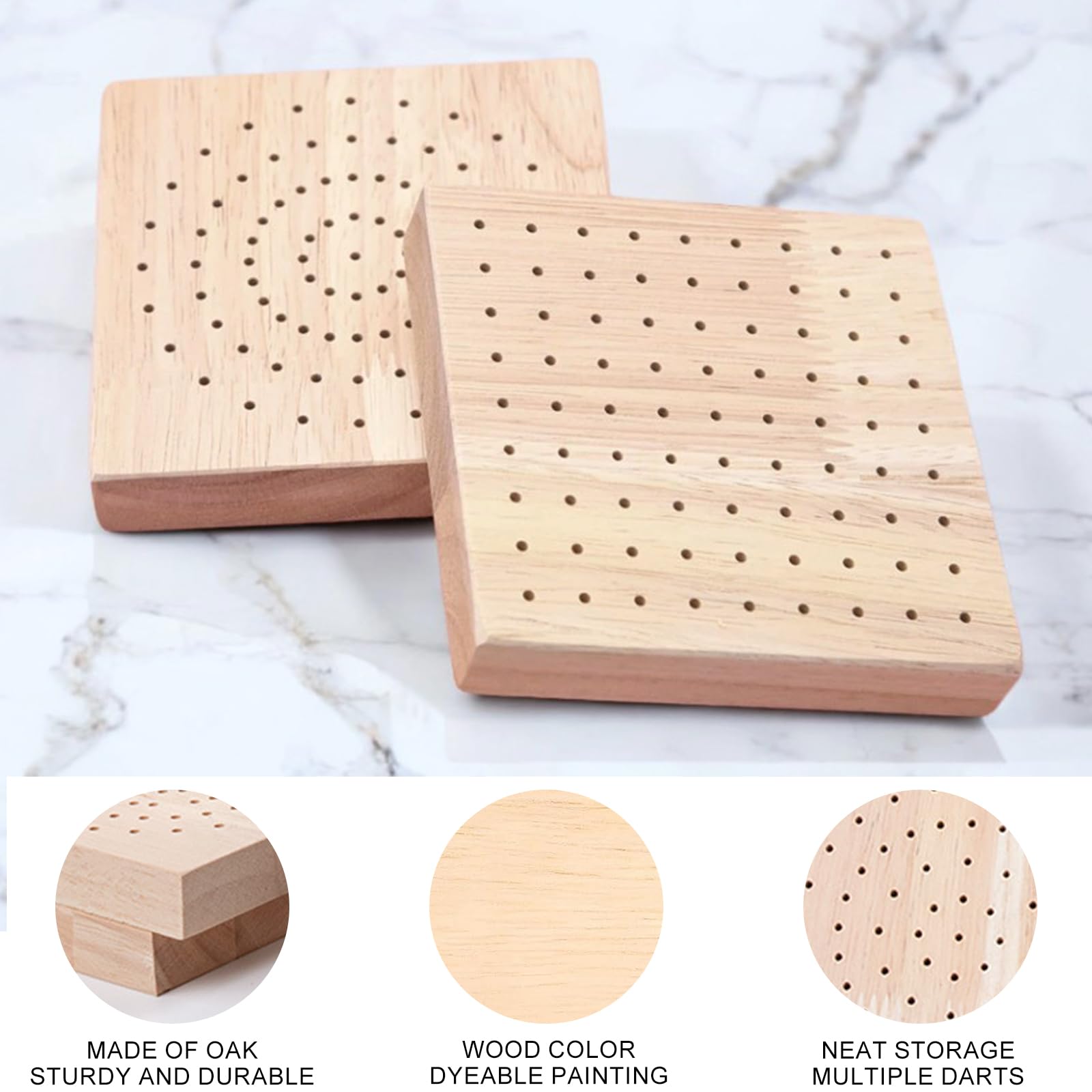 2 Stück Darthalter Holz Dartpfeile Halterung, Dekoration Dartpfeilhalter, Dart Ständer für Aufbewahrung von Steeldarts und Softdarts,Dart Zubehör