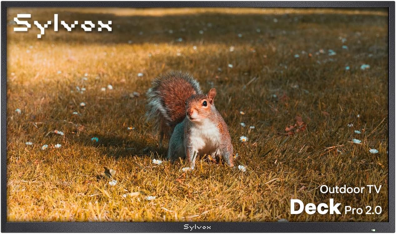 SYLVOX Outdoor TV, 65″ Weatherproof TV, 4K UHD Smart Outside Television