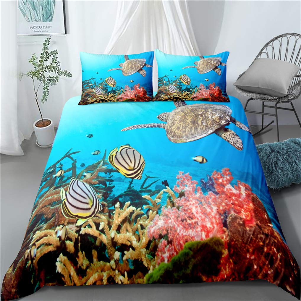 Homemissing Leuke zeeschildpad beddengoed set voor