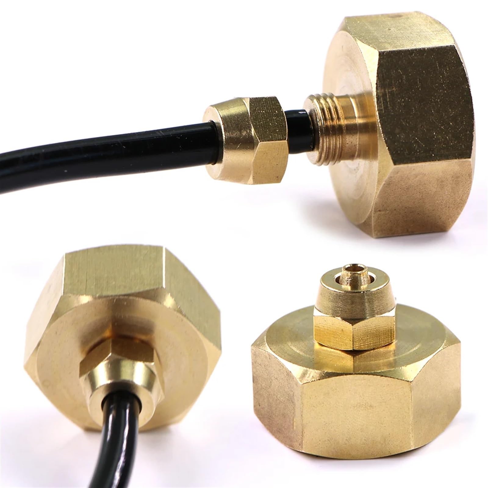 PVC-Fittings, Wasserrohrverbindungen, 3/4 Zoll Gartenschlauchadapter, NPT-Gewinde 1/4 Zoll, 4/7 mm PVC/PE/PU-Schlauch, Bewässerungsrohr, Kupferverbindung, Bewässerungsfitting, Kupplungsverlängerung