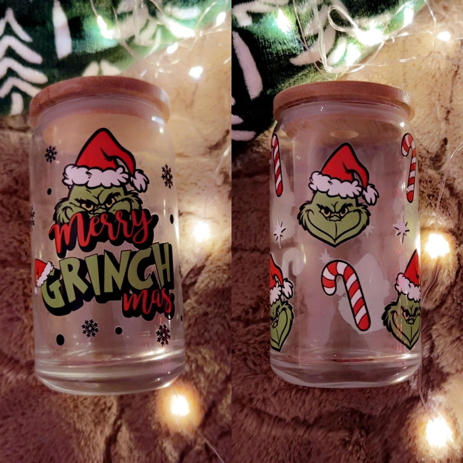 Vasos Plastico Navidad Pegatinas De Transferencia UV DTF TQEHS Navidad Para Vasos De Vidrio 16 Vasos Navidad