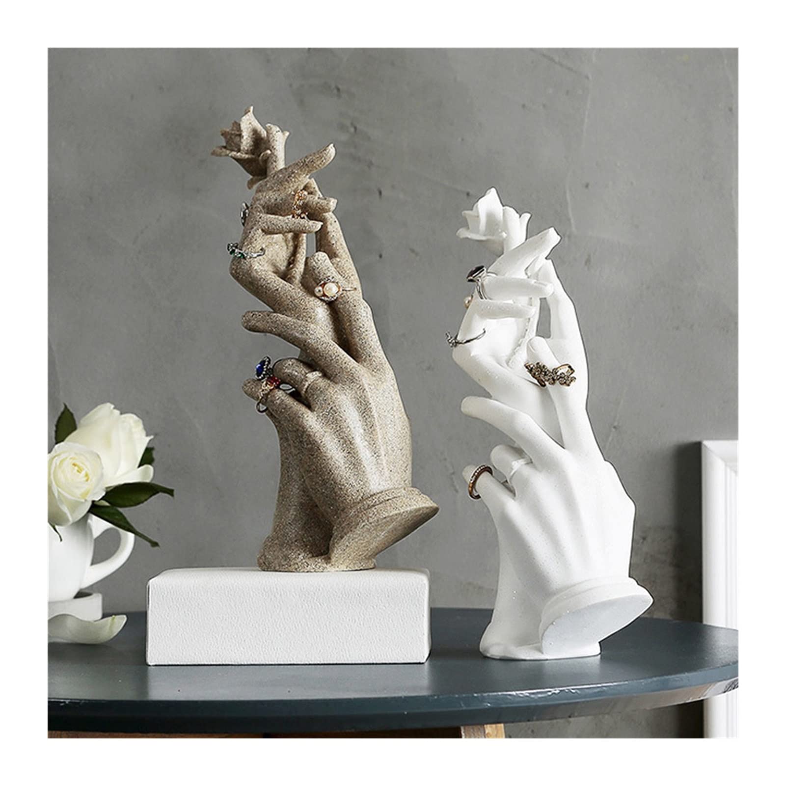GAROEN Jewelry Display Stand Jewelry Display Stand Holder Resin Side Portrait Model Bracelets Rings Necklace Jewelry Display Stand Ring Display Pro