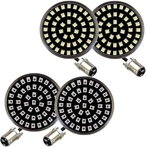 Eagle Lights Kit de señal de giro LED delantera y trasera Harley con luces de correr blancas brillantes y luces de freno traseras estroboscópicas