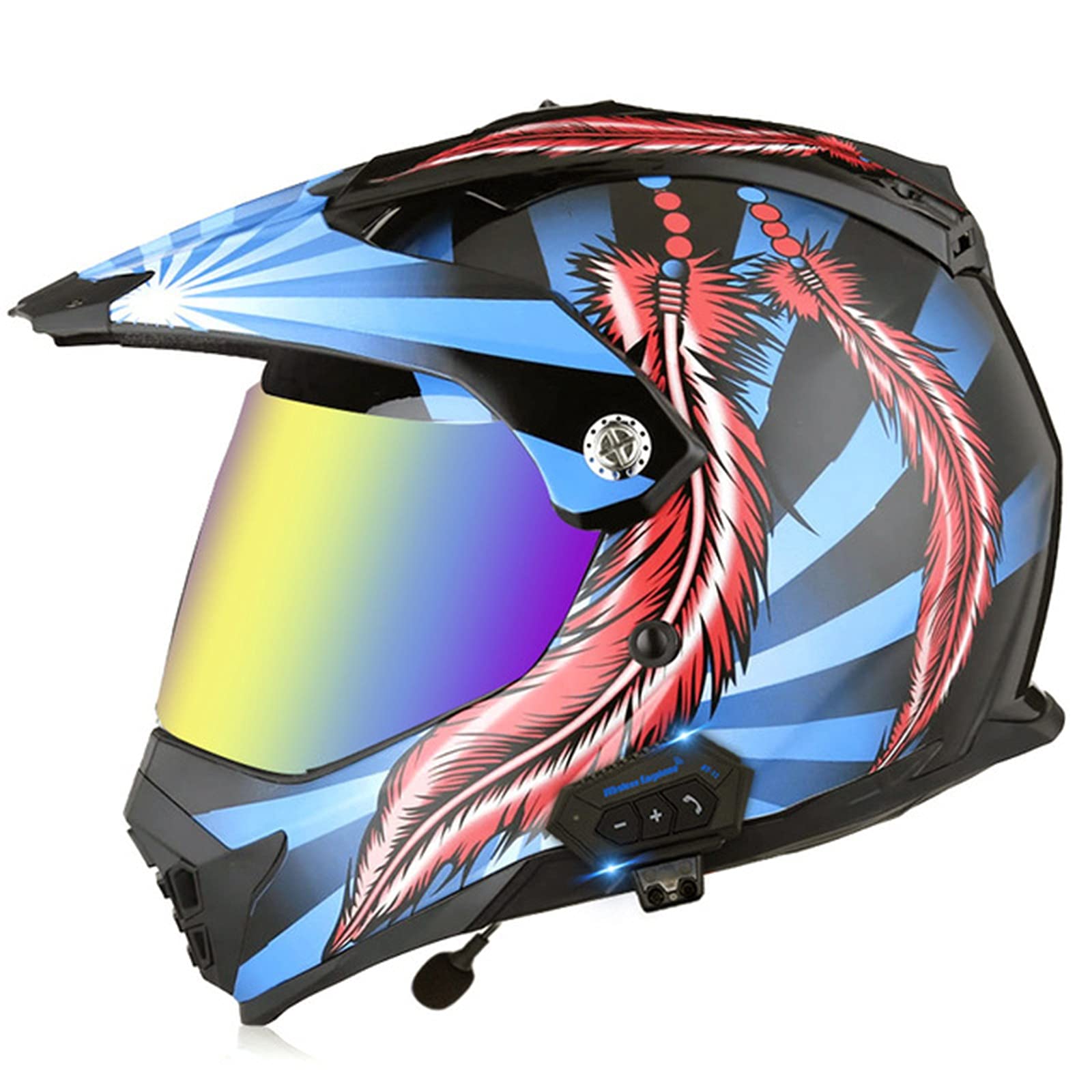 Buy Offroad Helmet Full Face with Bluetooth Dirt Bike OffRoad