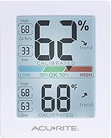 Vista 8 de AcuRite Medidor de humedad higrómetro y termómetro digital para interiores con medidor de temperatura y medidor de humedad, termómetro de Blanco