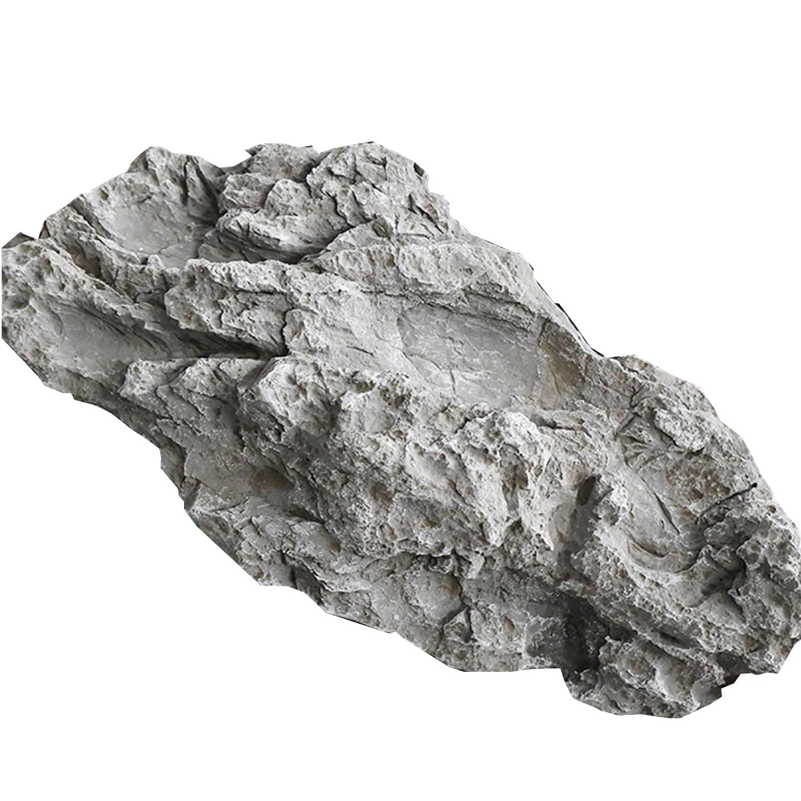 Bliajkswyr Lightweight Landscape Rock Durable Faux Rock with Realistic Natural Texture PU Foam Fake Rocks for Landscaping Yard Décor Not Hollow Septic Tank Covers(A)