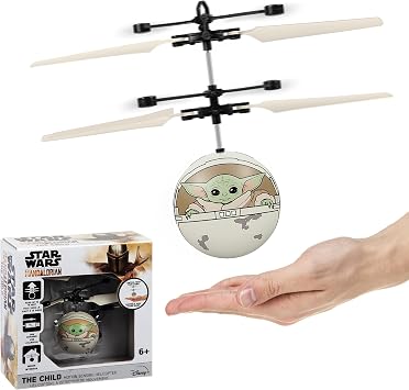 Star Wars Baby Yoda Motion Sensing Flying Ball, USB Rechargeable, Ages 6+