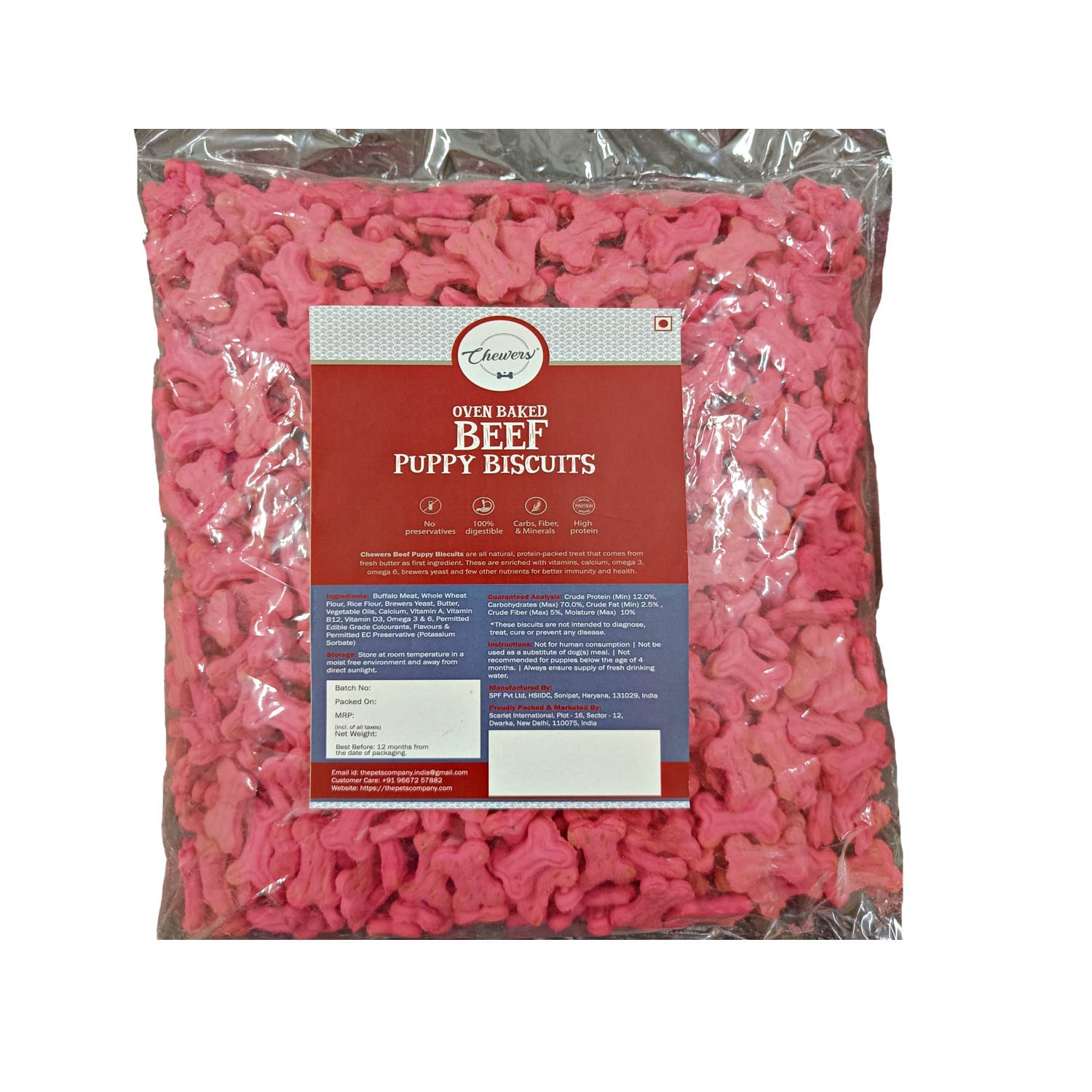 Chewers Beef (Buffalo) Puppy Biscuits, 1 Kg (B092JDYB3D) Amazon Price History, Amazon Price Tracker
