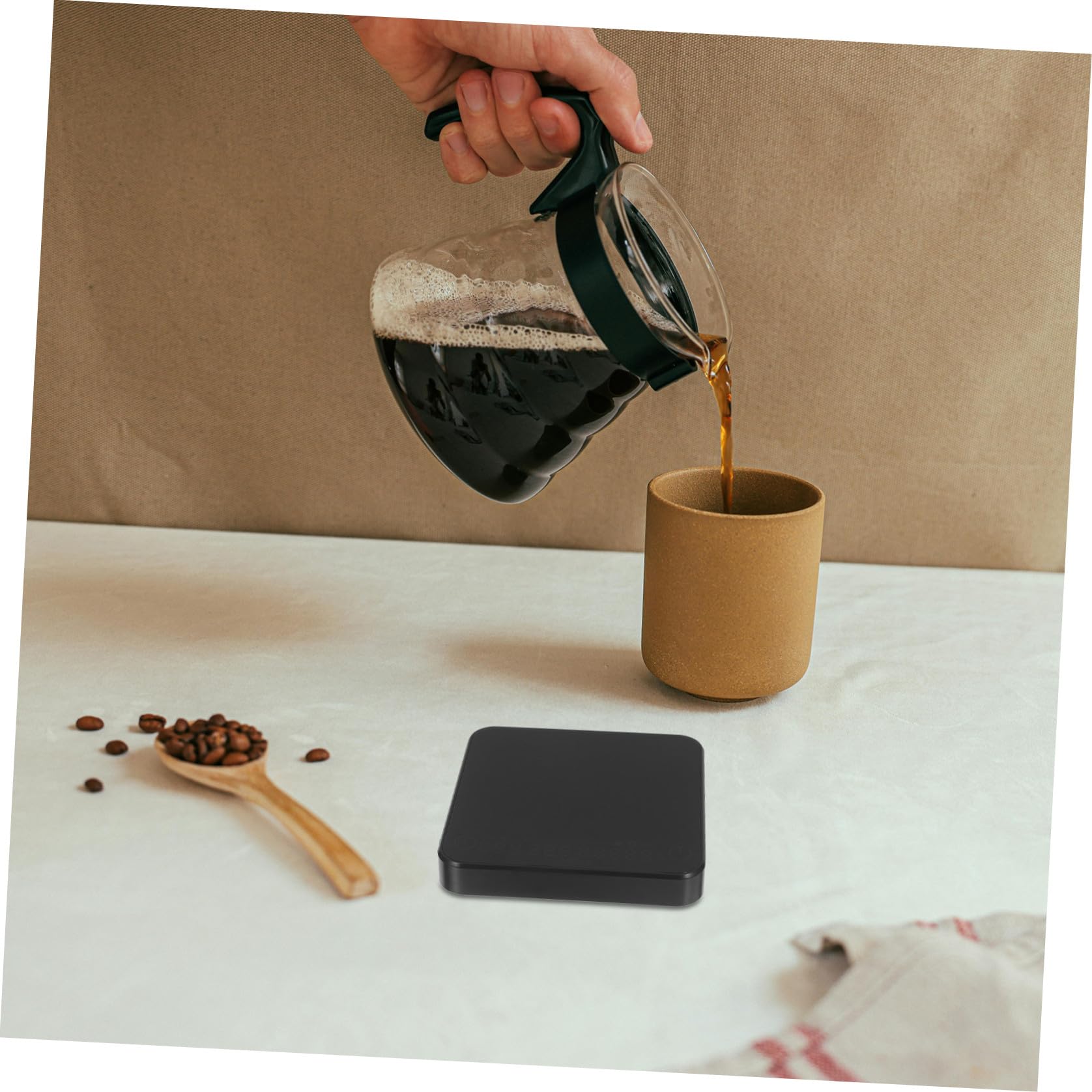 Bilancia Elettronica per Caffè con Timer Integrato Ricaricabile Capacità Precisione per Espresso e Caffè Filtro Design Portatile e Compatto
