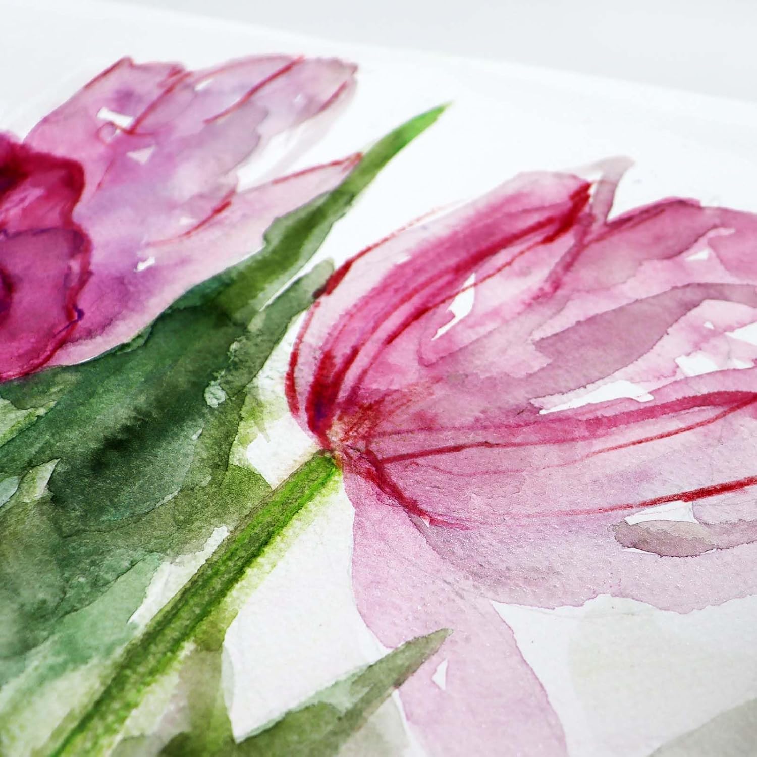 Artway Studio - Spiral Bound A4 Watercolour Sketchbook - Landscape - 48 Sides / 24 Pages - 300gsm (35% Cotton) - Hardback, Black