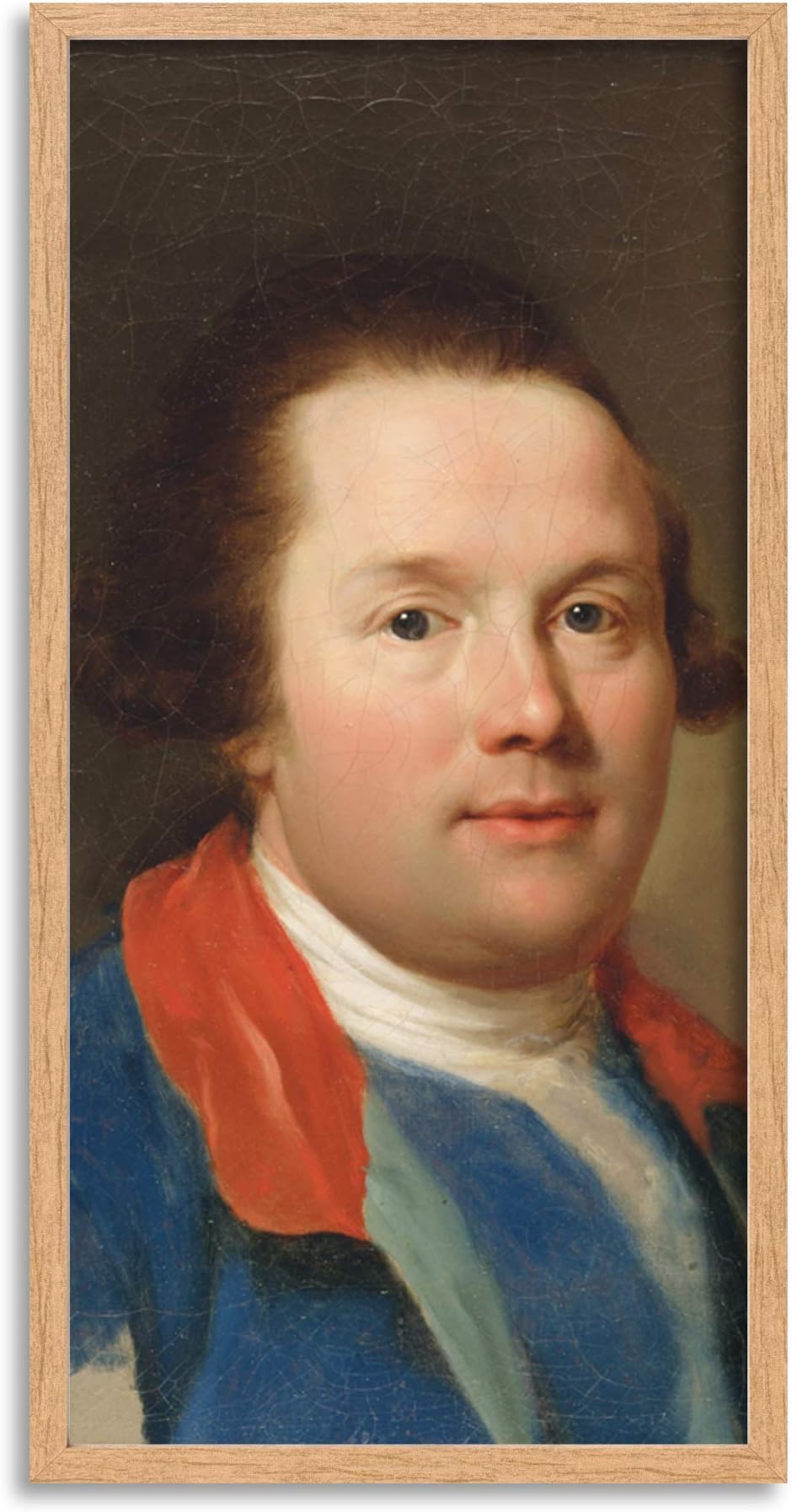 Anton Raphael Mengs George 3rd Earl Cowper Painting Portrait Long Framed Art Print Wall Poster 25x12 inch