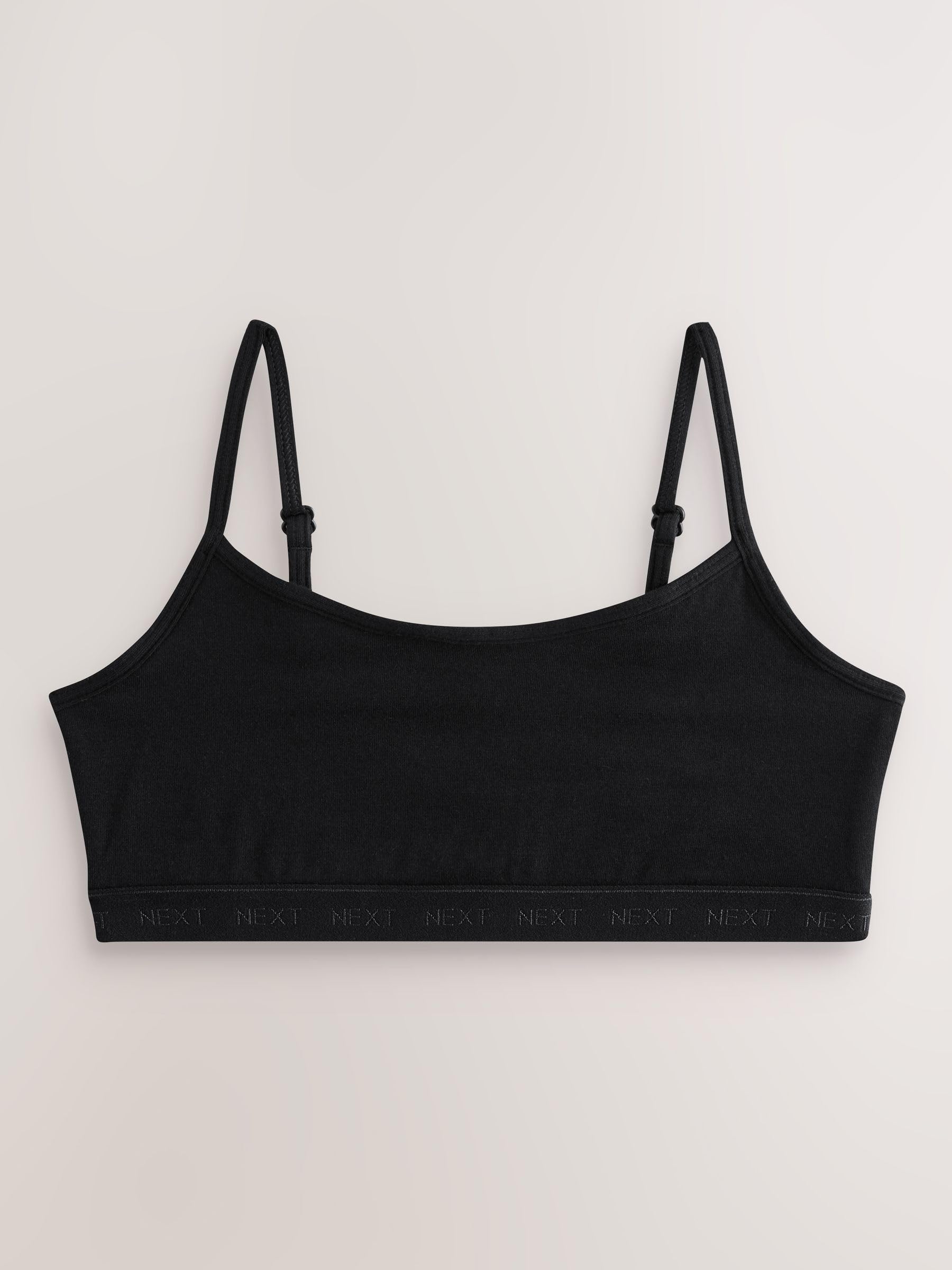 NEXT Mädchen 3er-Pack verkürzte Trägertops Schwarz Numeric_164-numeric_170