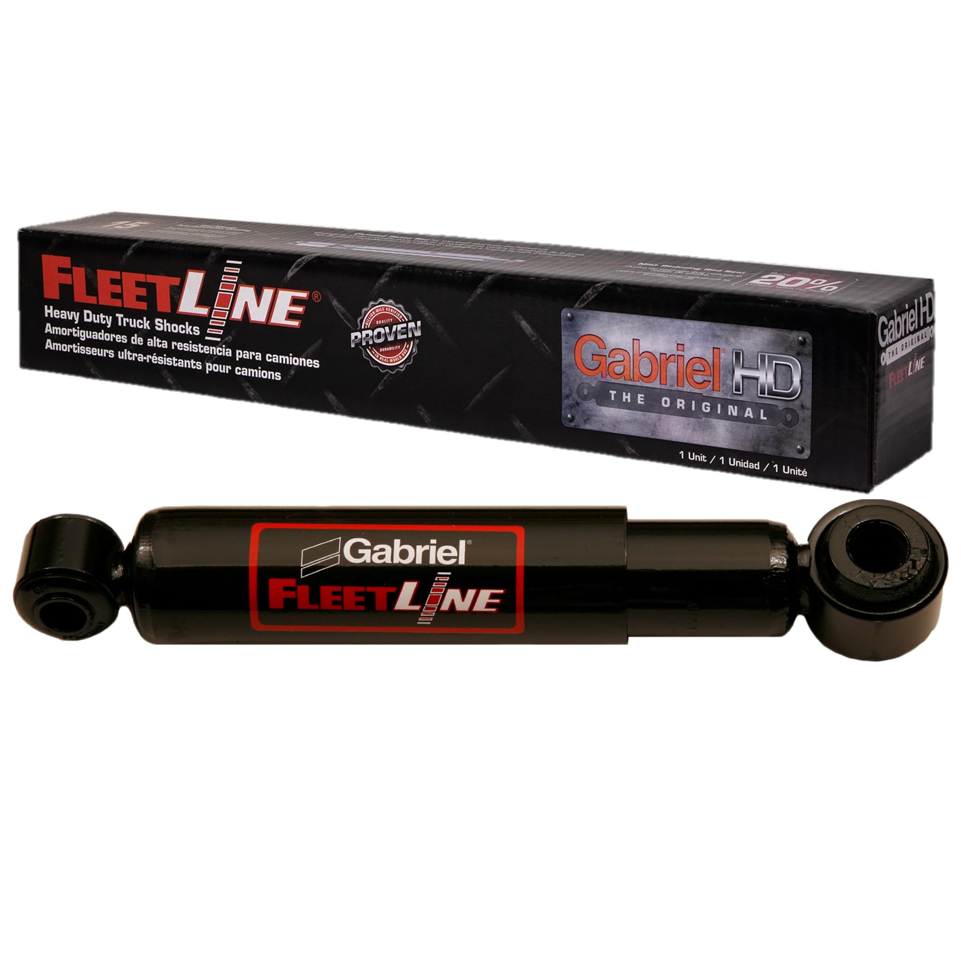 Gabriel 83113 FleetLine HD Truck Rear Shocks Fits SAF Holland; Stoughton; Trailmobile Canada; Wabash National; Trailer Air Suspension; OEM# 90044979 90044979 NW90044979, NEW90044979