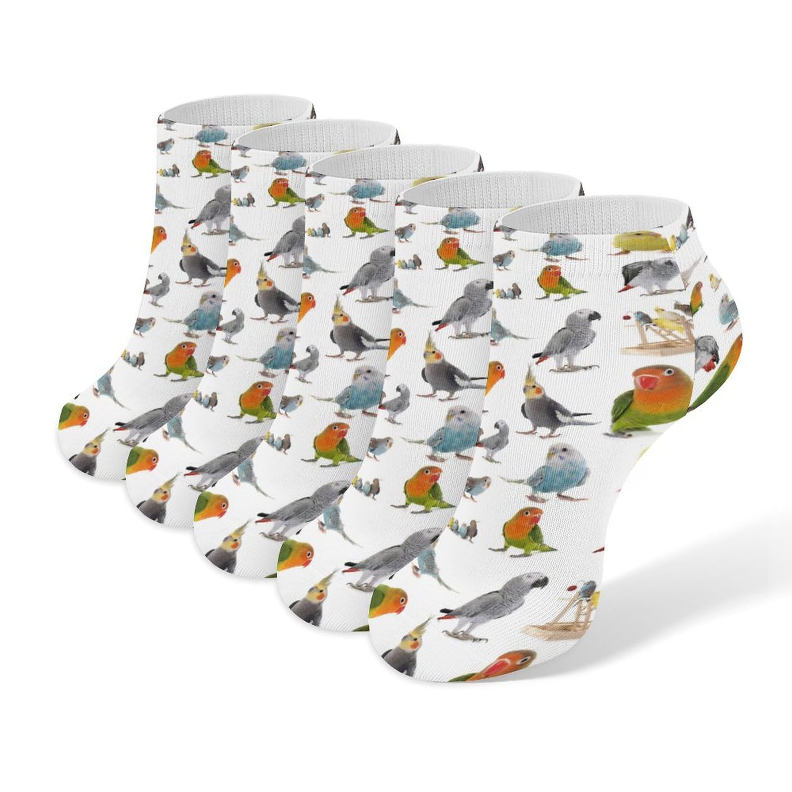 Amazon.co.jp: 靴下 5足セット インコ オウム 鳥 ソックス メンズ