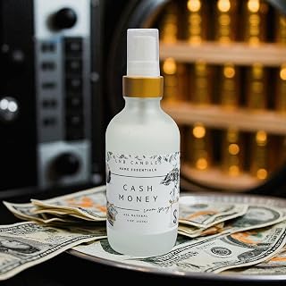 Cash Money Freshly Minted Scent Room and Linen Spray, made in USA, clean ingredients, essential oils, long-lasting home fragrance natural, non-toxic, pet-safe, aromatherapy, home decor