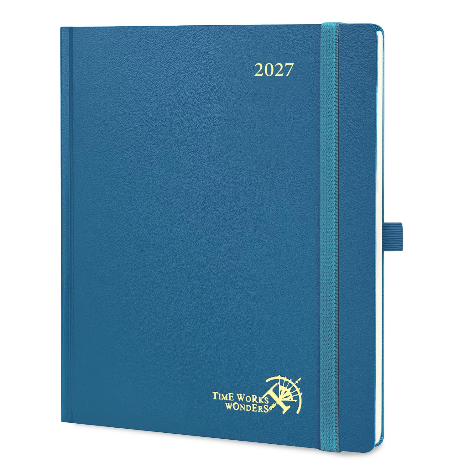 POPRUN 2027 Diary Week to View Approx. A4 Large – Hardback, Vertical Layout