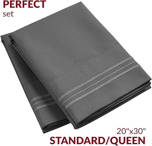 Miniatura 2 de Mellanni El paquete incluye 2 fundas de almohada + 2 fundas de almohada. El paquete incluye fundas de almohada de tamaño estándar, juego de 2 y 2