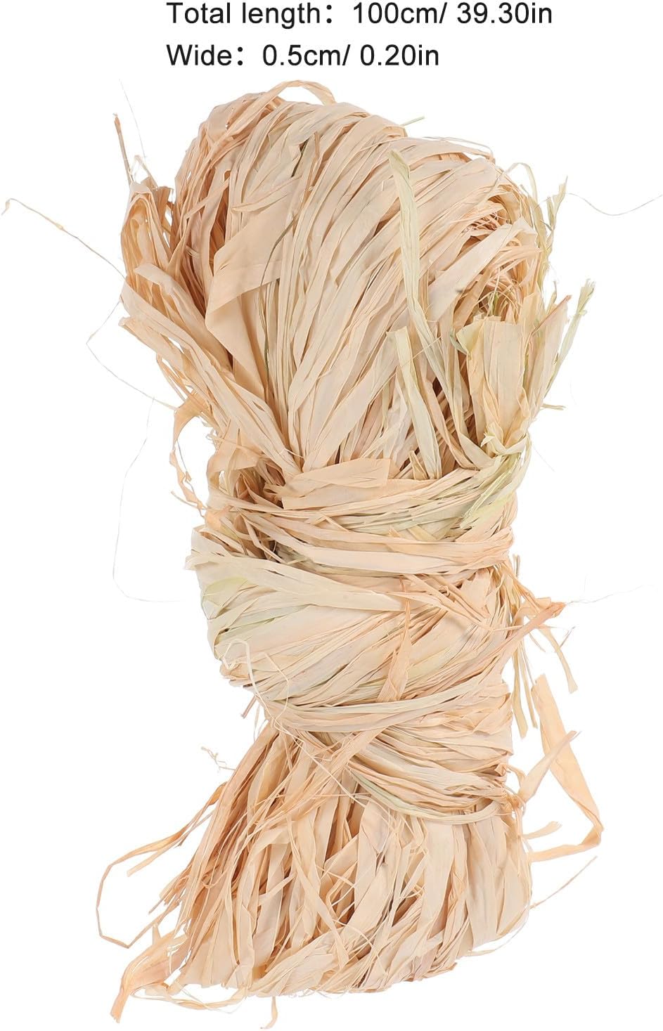 Natural Raffia Paper Ribbon Cord 100g Bundle for Crafts Wrapping Floral Bouquets and Christmas Decoration Supplies