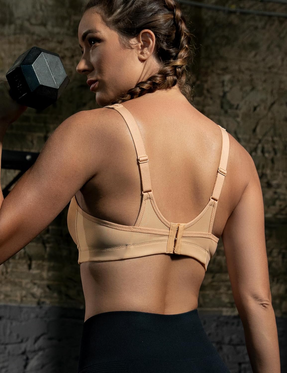 ZeroBound Women's Sports Bra High Impact Large Bust Full Coverage Workout Bras Adjustable Wirefree NO Padded Bra - Image 6
