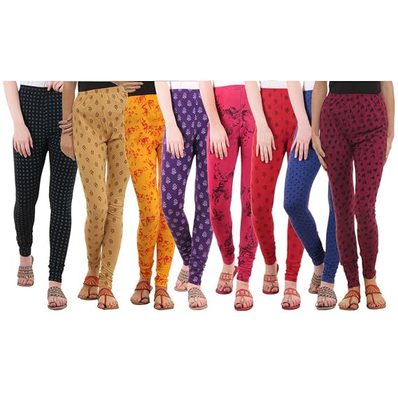 Pure Cotton Printed Leggings for Women 