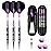sanfeng Darts Plastic Tip Set Rainbow Color 21g for Electronic Dart Board with 50 Rubber O-Rings 6 Shafts Extra 50 Replacement Soft Tips Accessories